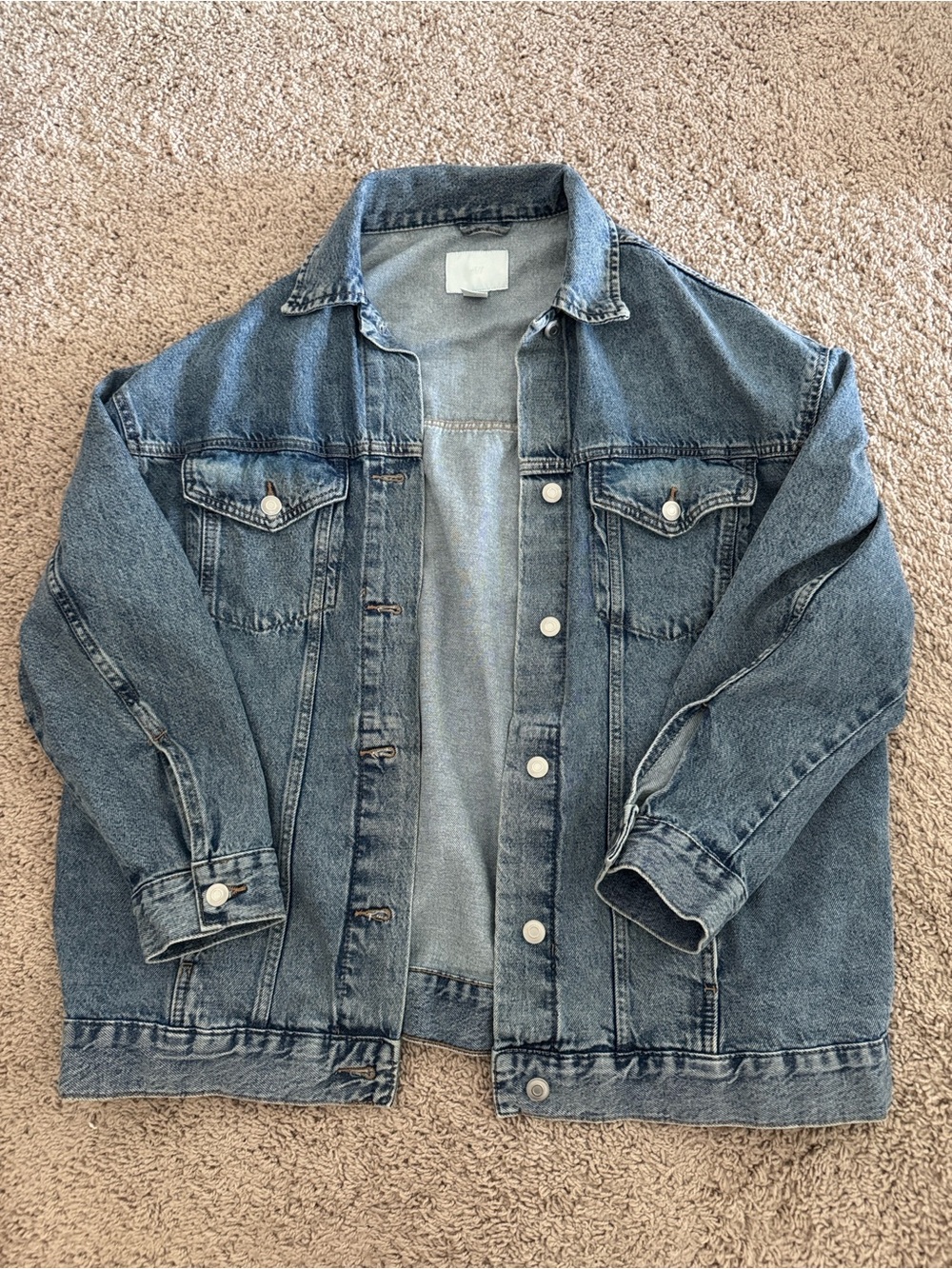 H&M Oversized Women's Jean Jacket | L
